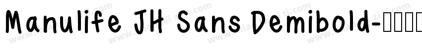 Manulife JH Sans Demibold字体转换